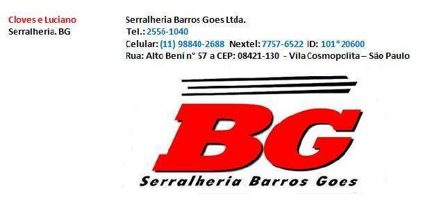 "Serralheria Barros Goes Ltda"